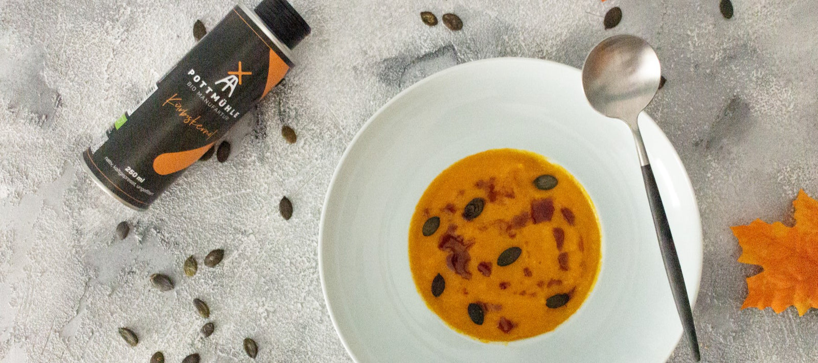 Pottmühle Rezept für eine Kürbis-Orangen-Suppe