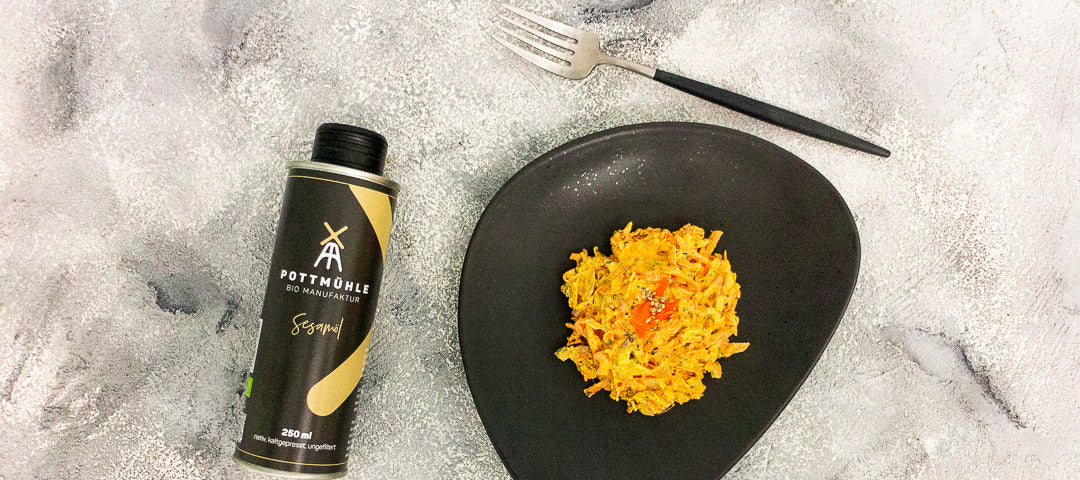 Pottmühle Indischer Möhrensalat mit Bio Sesamöl