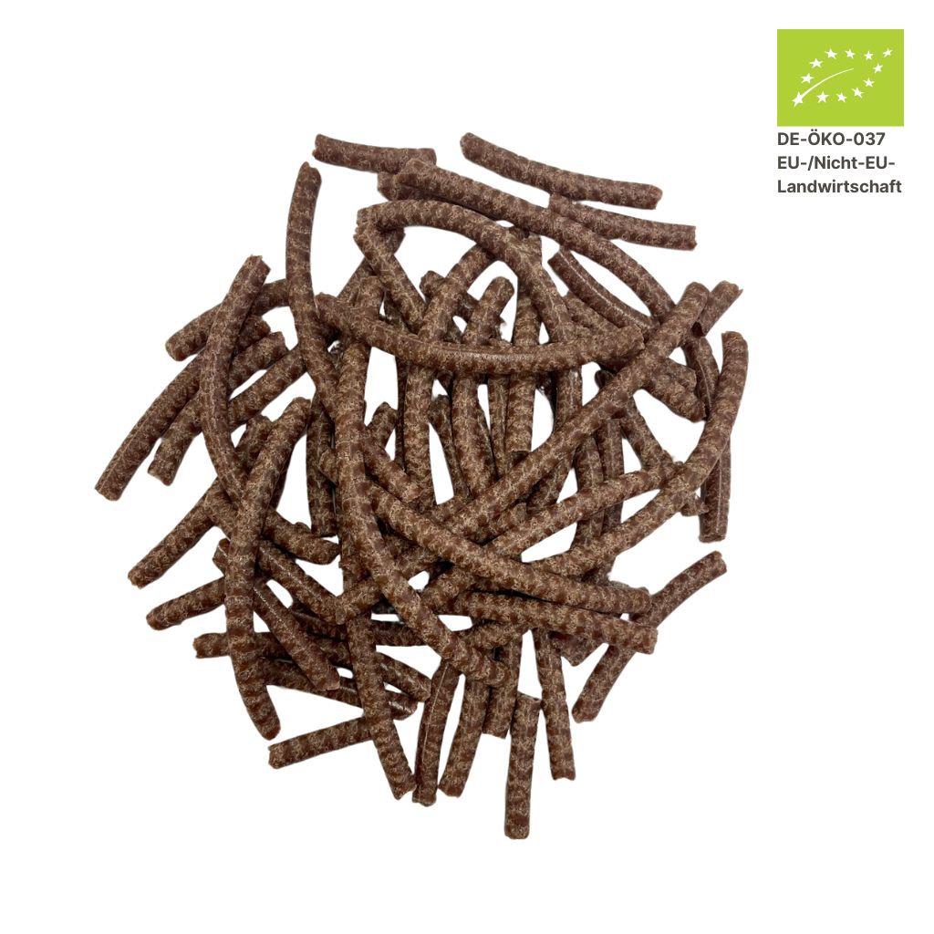 Pottmühle Bio-Erdnuss Presskuchen Pellets – regional, naturrein, reich an Nährstoffen aus handwerklicher Ölpressung