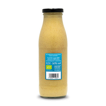 Liebelei Bio Eierlikör Spektakulatius 500 ml Rückseite mit Herstellerangaben