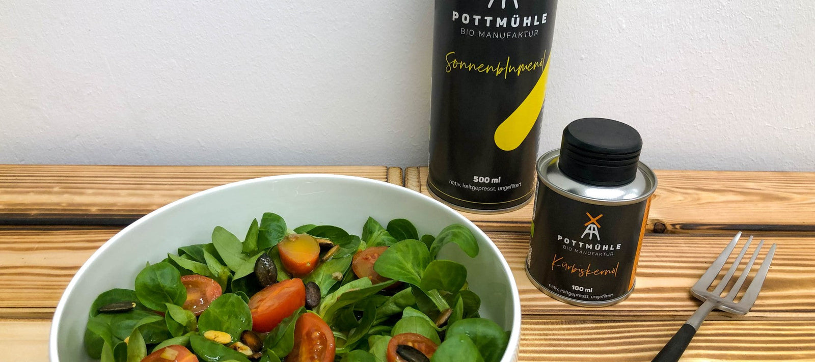  Unser Hausdressing - Grundrezept für Vinaigrette mit Sonnenblumenöl und Kürbiskernöl