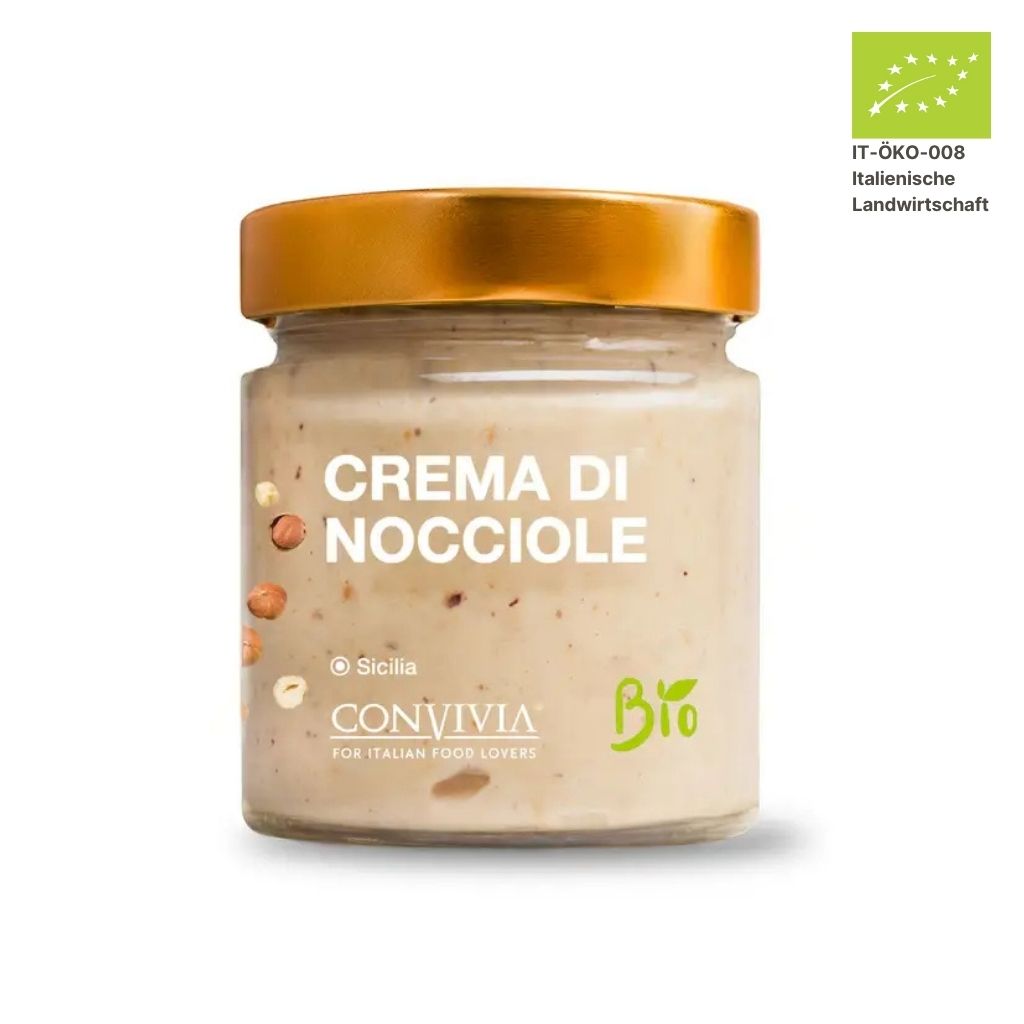 Convivia Süße Bio-Haselnusscreme im Glas 190 g