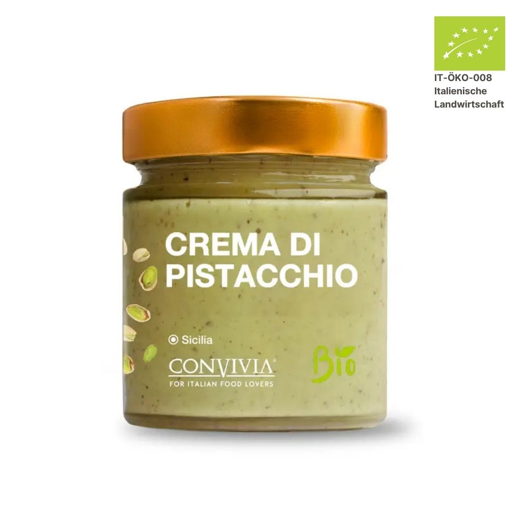 Convivia Süße Bio-Pistaziencreme im Glas 190 g