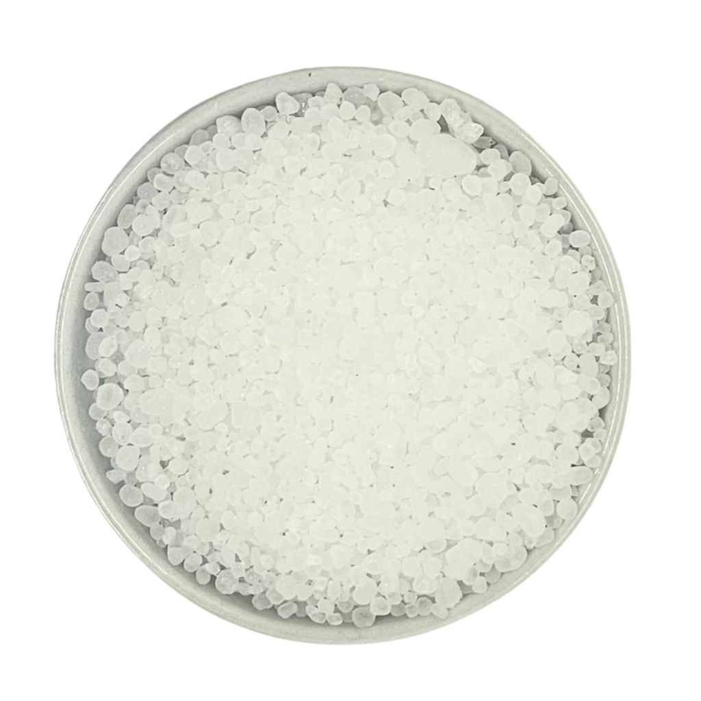 Perlensalz aus Afrika in Porzellanschale Pottmühle