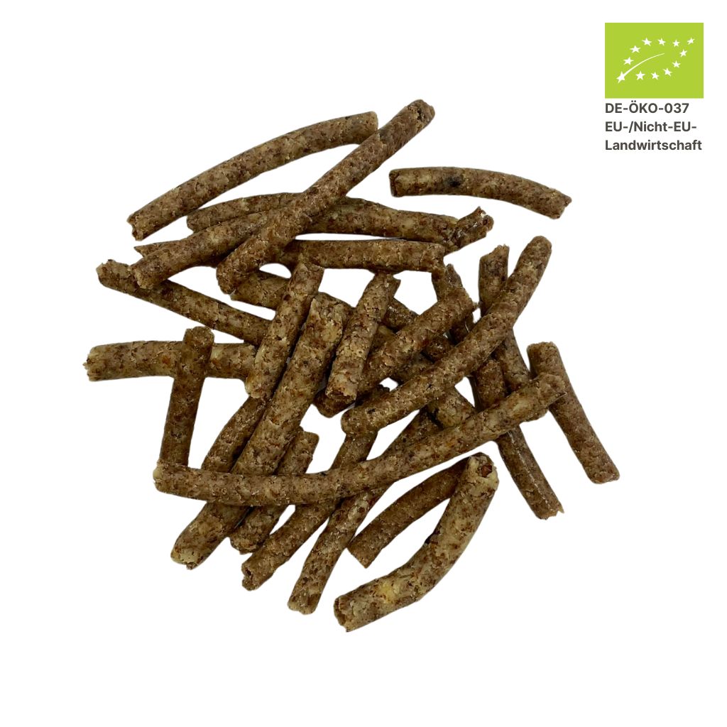 Pottmühle Bio-Haselnuss Presskuchen Pellets – regional, naturrein, reich an Nährstoffen aus handwerklicher Ölpressung
