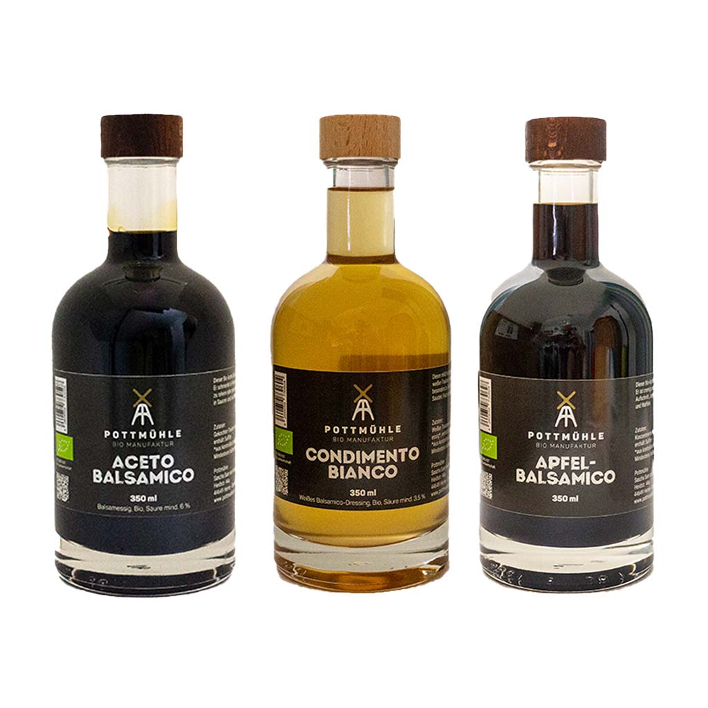 Pottmuehle Bio Balsamico Modena Paket 3 x 350 ml