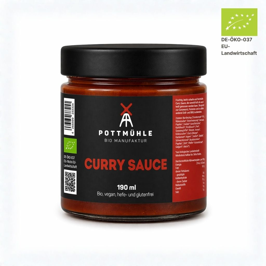 Pottmuehle Bio Curry Sauce im Glas 190ml