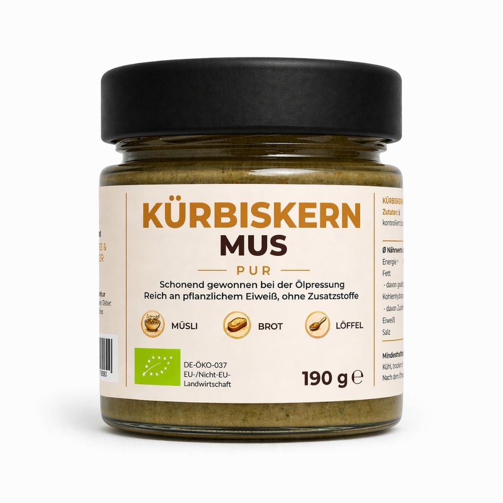 Pottmühle Bio Kürbiskernmus im Glas 190 g