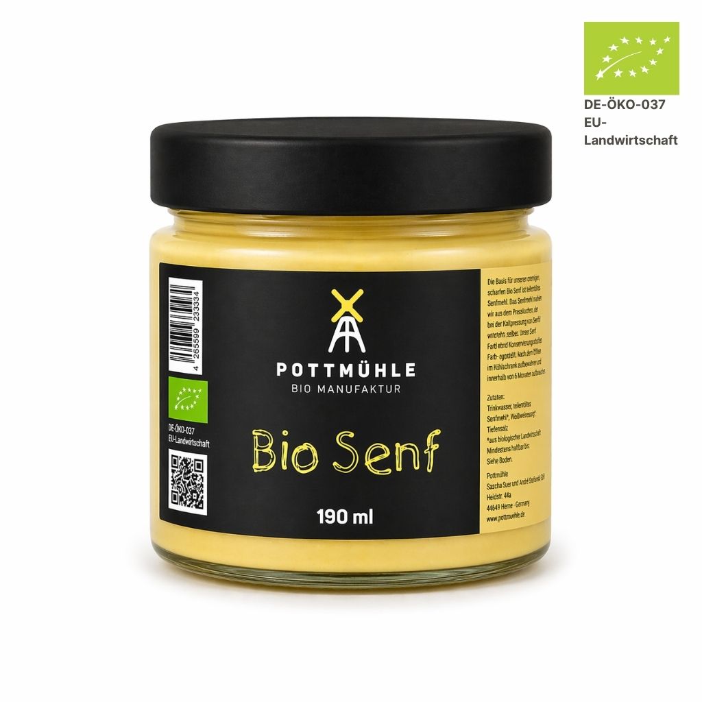 Pottmühle Bio Senf im Glas 190ml
