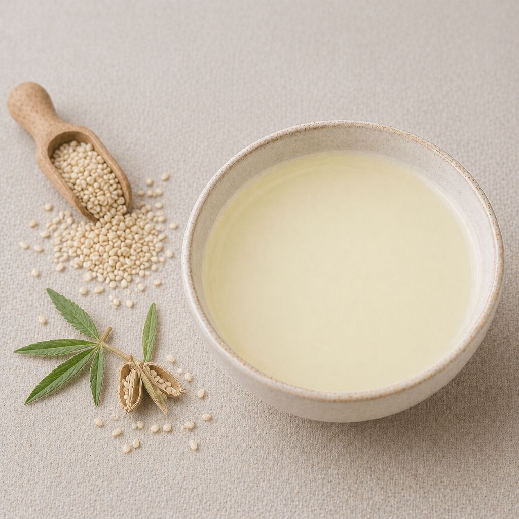 Pottmühle Bio Sesamöl in Schale – kaltgepresst, ungefiltert, nussiger Geschmack für Küche und Salate mit Sesamsaat
